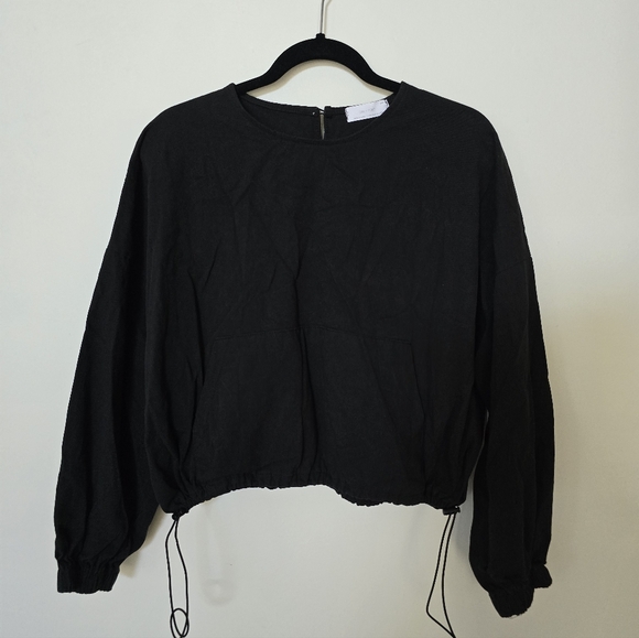 Oak + Fort Black Women's Top - Picture 1 of 8